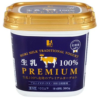 ホリ乳業 生乳100％北陸のプレミアムヨーグルト 380g