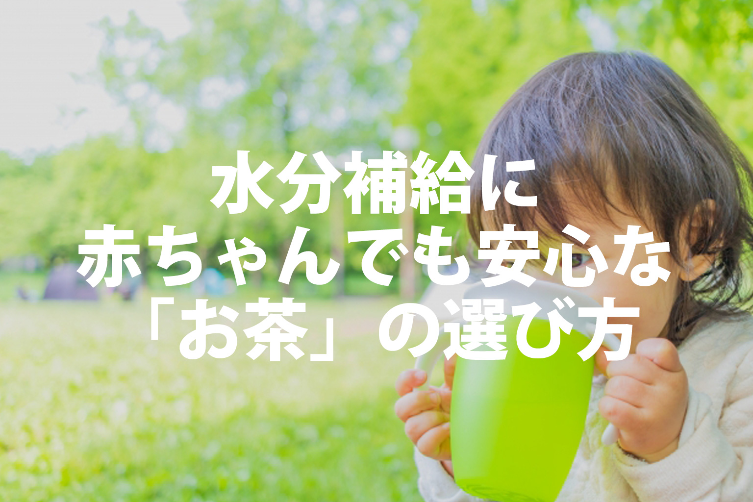水分補給に赤ちゃんでも安心な「お茶」の選び方