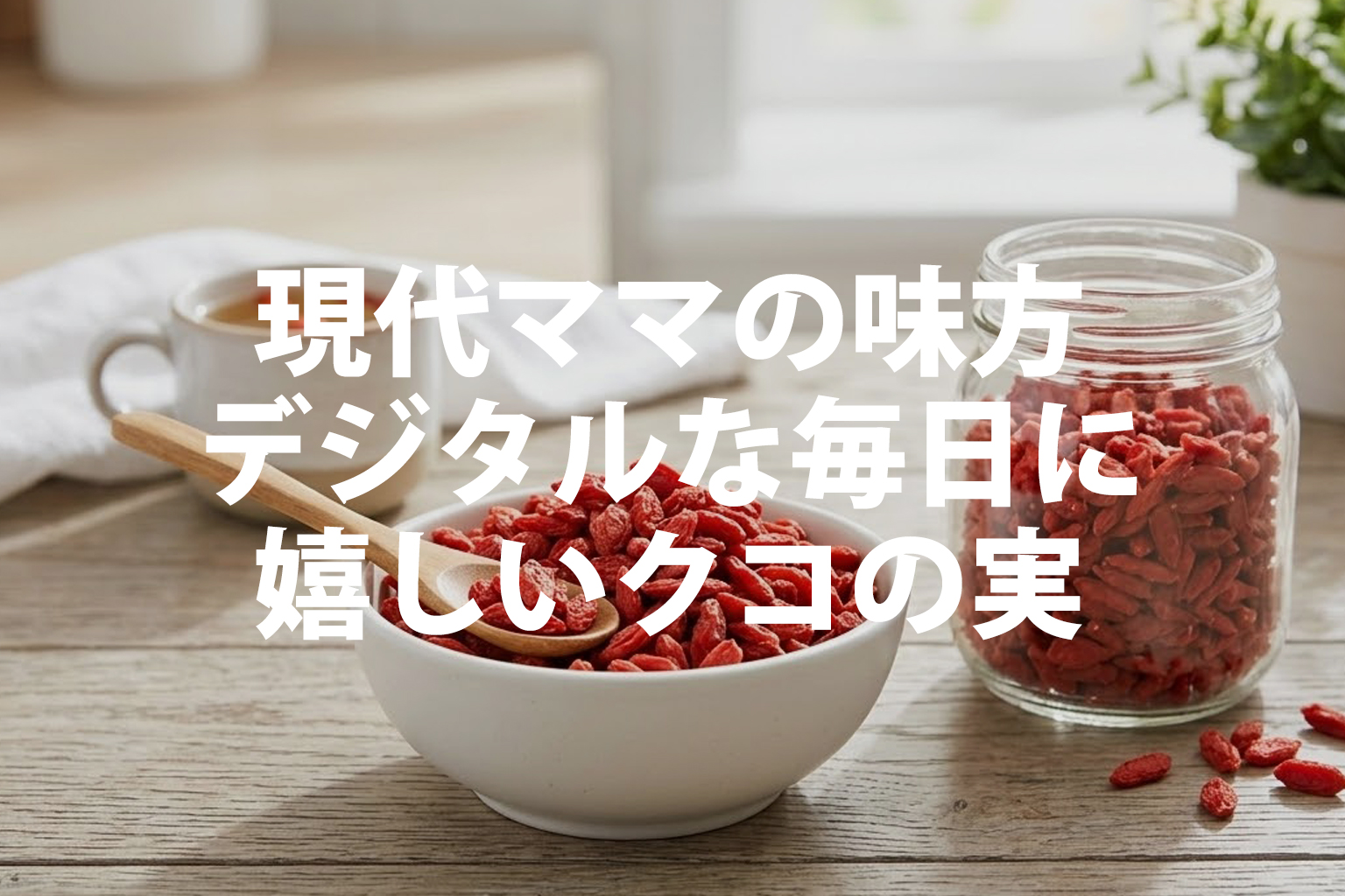 現代ママの味方、デジタルな毎日に嬉しいクコの実