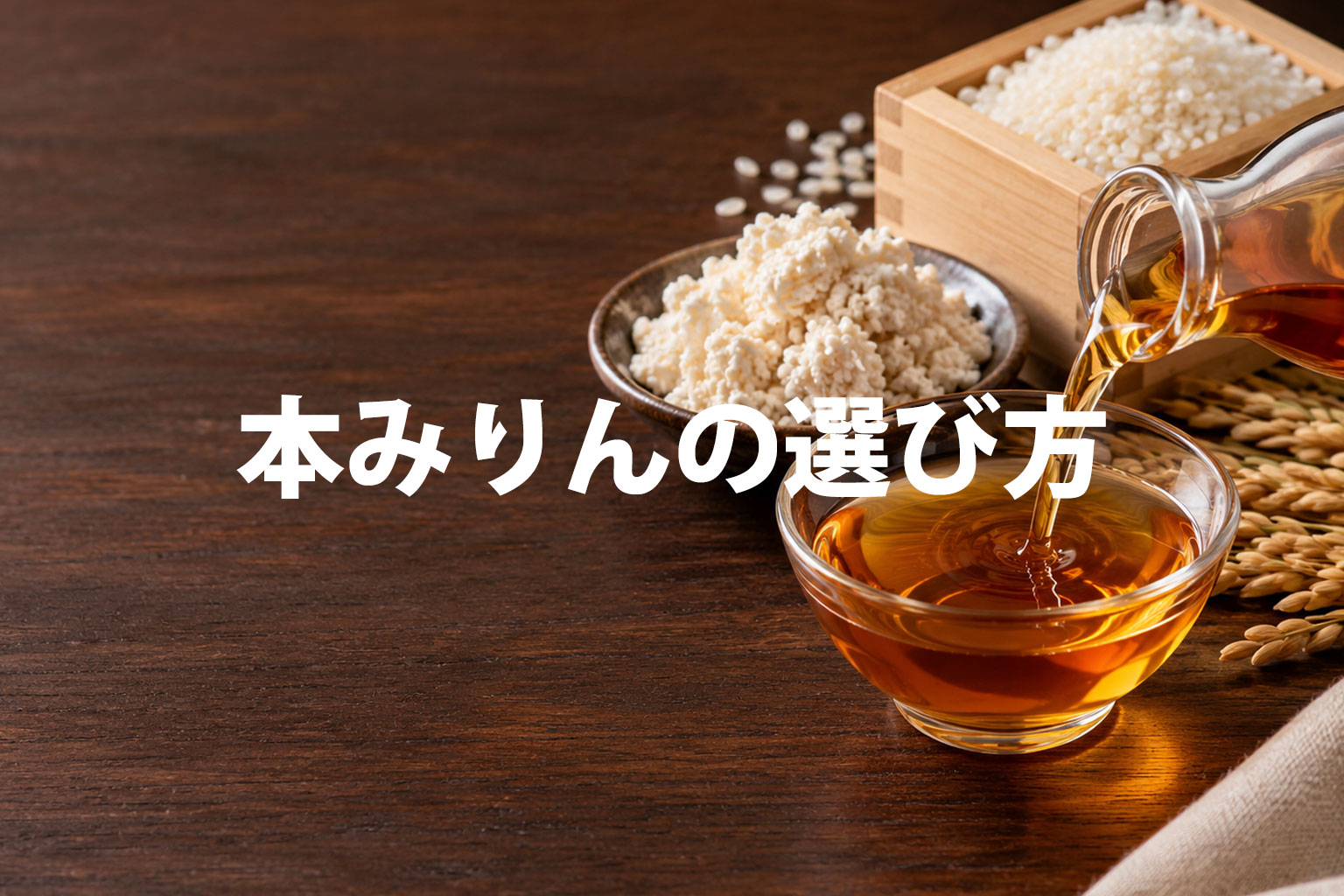 本みりんの選び方｜無添加・みりん風調味料との違いと熟成の特徴