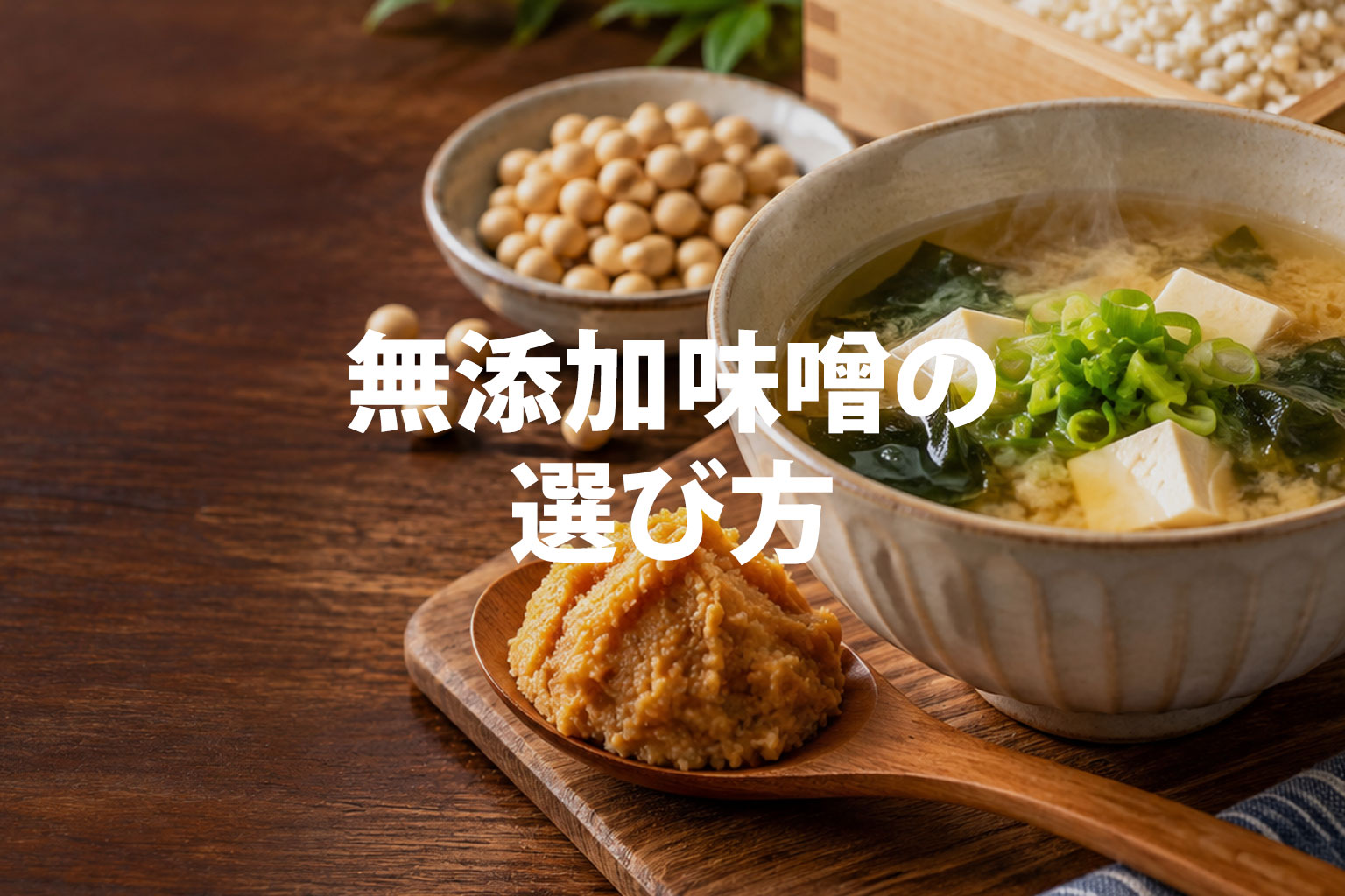 無添加味噌の選び方｜酒精・生味噌・天然醸造の違いと原材料を比較
